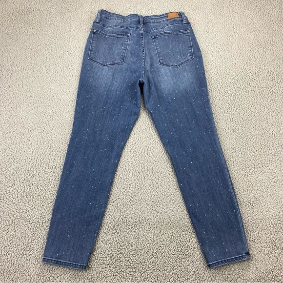 Judy Blue Women's Speckled Splattered Relaxed Fit Jeans | Size: 11/30 - Picture 4 of 14